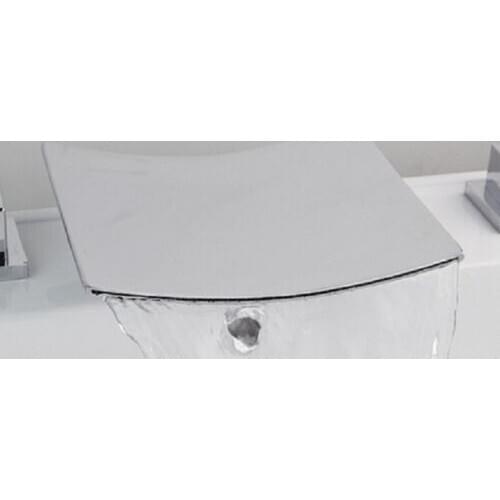 E-pak Ouboni 13/8 Bath Tub Faucet Bathtub Mixer Wide Waterfall Faucet Spout Deck Mounted Bath Shower Mixer Taps Solid Brass