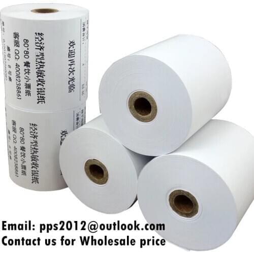 Thermal Paper 80mm x 80mm, 50 Rolls, ECO type, Cash register Paper Till Roll 80x80