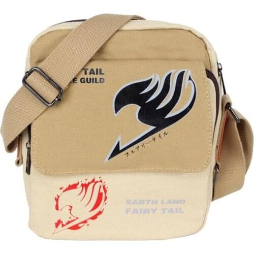 Japanese Anime Cartoon Satchel Fairy Tail Attack on Titan Tokyo Ghoul Cosplay Student Single Shoulder Bag School Messenger Bag