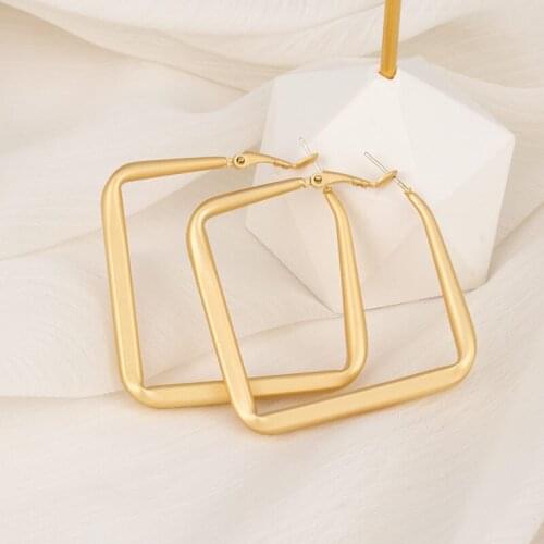 New Fashion Stainless Steel Earrings Bohemian Earrings for Women Jewelry Punk Hip Hop Drop Earrings 2021 Trend Pendientes de