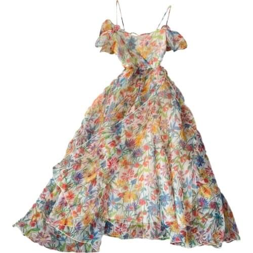 Bohemian Long Dress Women Spaghetti Strap Backless Bandage Dress Summer Sexy Club Evening Party Dresses vestidos mujer verano