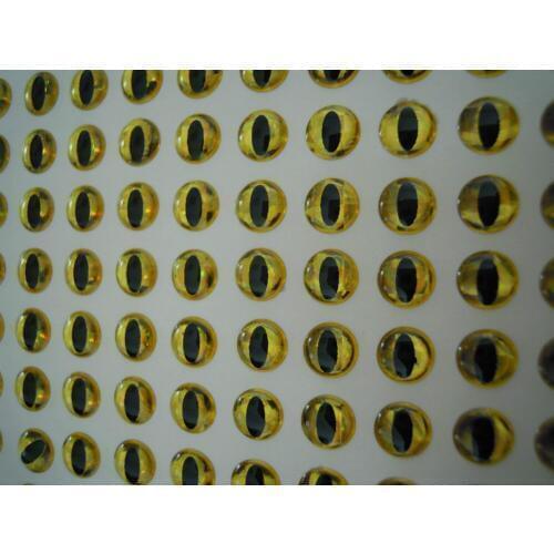 3mm Gold Snake Pupil Fish Eyes 3D Holographic For Blank lures Hard Baits Crankbaits Fly Tying Jigs Craft Dolls 500pcs/lot