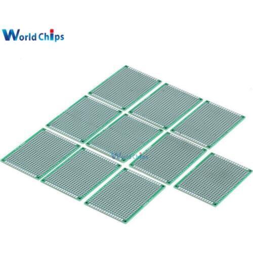 5PCS Double Side 5x7 5 x 7 cm Prototype Universal FR-4 Glass Fiber PCB Board