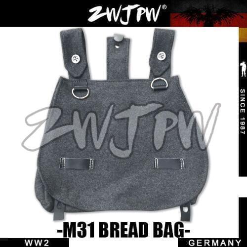 WW2 WWII Army M31 Bread Bag Military Portable Bag Woolen Gray DE/107101