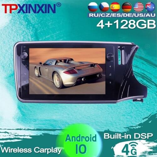 4+128G For Honda City Grace 2014 - 2017 Android Car Radio Tape Recorder Video Multimedia Player GPS Navigation AI Vioce Control