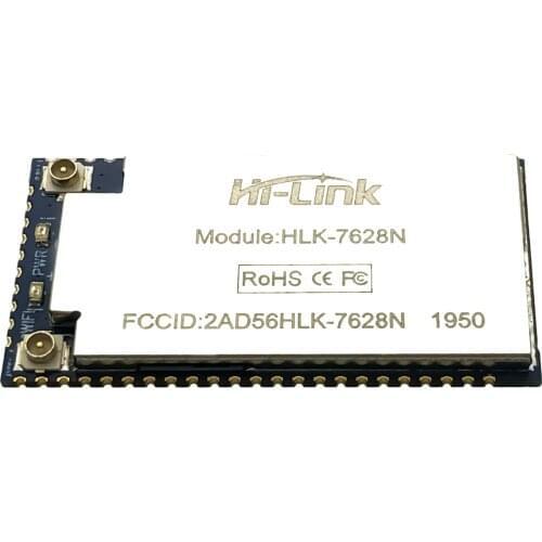 Free shipping Hi-Link 20pcs/lot UART embedded wifi mt7628 openwrt module RAM 128m flash 32M Ethernet Router Module HLK-7628N