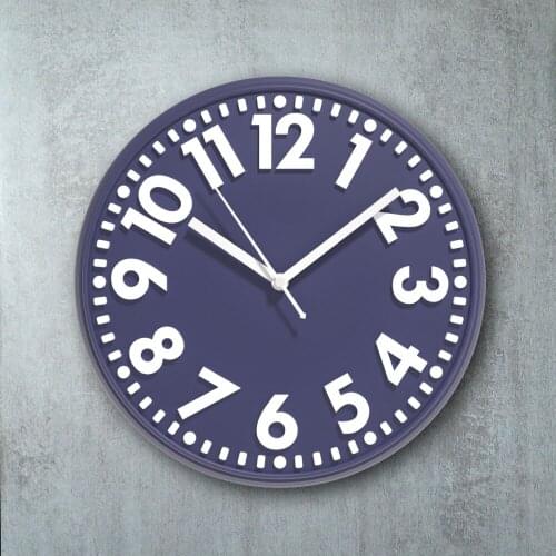 Concrete Clock Mold Round Silicone Resin 3D Home Crafts Wall Decorative Mould