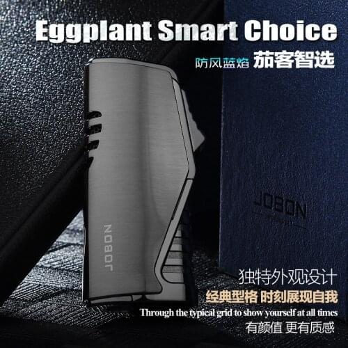 JOBON Butane Gas Inflatable Lighter Creative Blue Flame Cigar Wormwood Barbecue Windproof Metal Spray Gun Lighter
