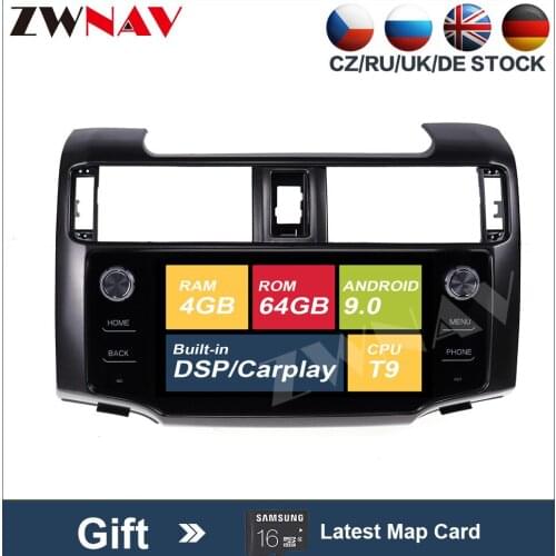 Carplay PX6 Android 9.0 Car Multimedia player For Toyota 4RUNNER 2015-2019 Audio Radio stereo free map BT touch screen head unit