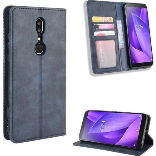 For Sharp Aquos V SH-C02 Case Sharp V Wallet Flip Style Vintage Leather Phone Back Cover For Sharp Aquos V With Photo frame
