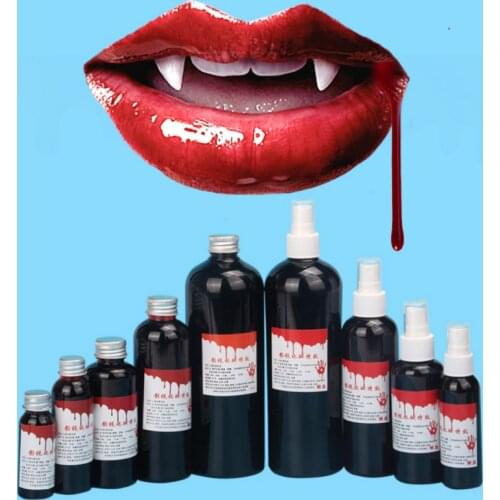 Halloween Cos ultra-realistic Fake Blood / Simulation Human Vampire Human Teeth Hematopoietic / Props Vomiting Edible Pulpbtmv