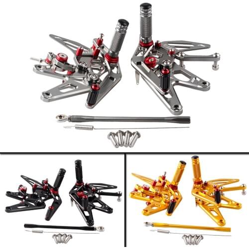Motorbike Rearset Rear set Foot pegs Footrest Footpegs For Yamaha YZF R1 2004 2005 2006