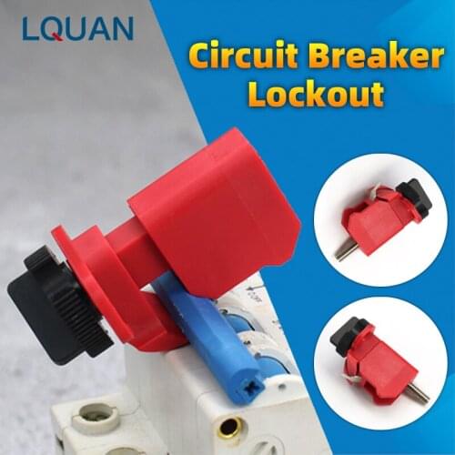 MCB Lockout Miniature Circuit Breaker Lock Electrical Air Breaker Switch Handle Lockout Isolation LOTO Device Tie Bar Lockout