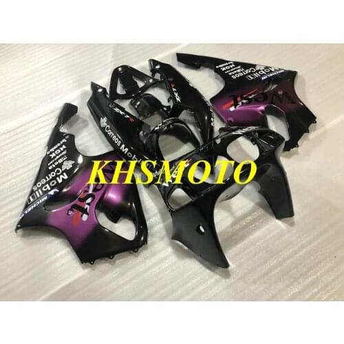 Motorcycle Fairing kit for KAWASAKI Ninja ZX7R 96 99 00 03 ZX 7R 1996 2000 2003 Purple black Fairings set+gifts KH22