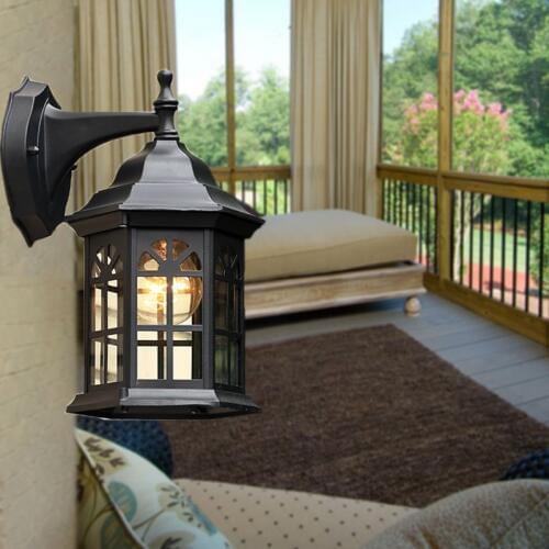 European style wall lamps Outdoor light Rural Courtyard balcony living room corridor balcony waterproof white wall lamps ZA