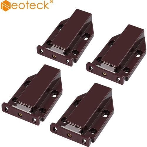 Neoteck 4PCS Cabinet Door Latch Catches Cupboard Hardware Copper Durable For Home Door Hardware Tools