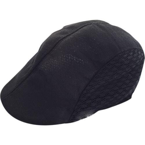Home&Nest Unisex Autumn Caps Breathable Mesh Men Women Linen Beret Duck Mesh Sun Flat Cap Golf Beret Newsboy Cabbie Baseball Hat