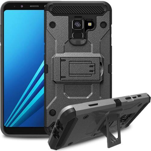 For Galaxy A8 2018 Shockproof Armor Case Heavy Duty Belt Clip Holster Back Cover For Samsung Galaxy A8 2018/A5 2018 A530 A530F