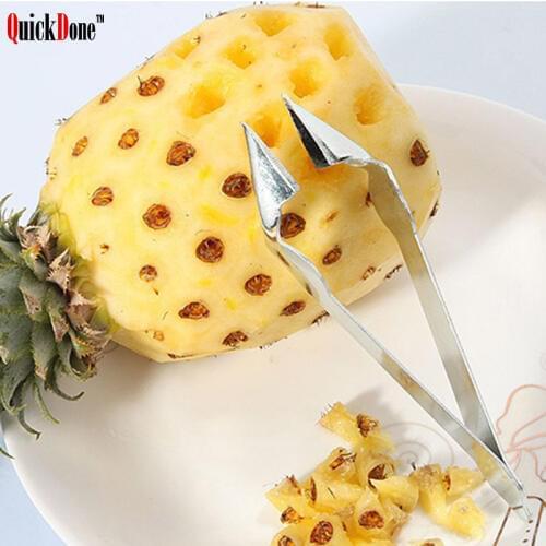 QuickDone Easy Cutter Pineapple Knife Fruit Pineapple Peeler Corer Slicers Stainless Steel Pineapple Clip Kitchen Tools AKC5048