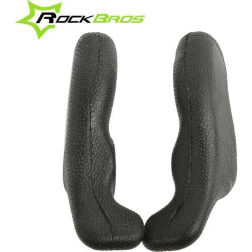 RockBros Rubber Bicycle Handlebar Ends MTB Mountain Bike Bar Ends Cycling Grips Ends Black Grips Bicycle Bike Accessories