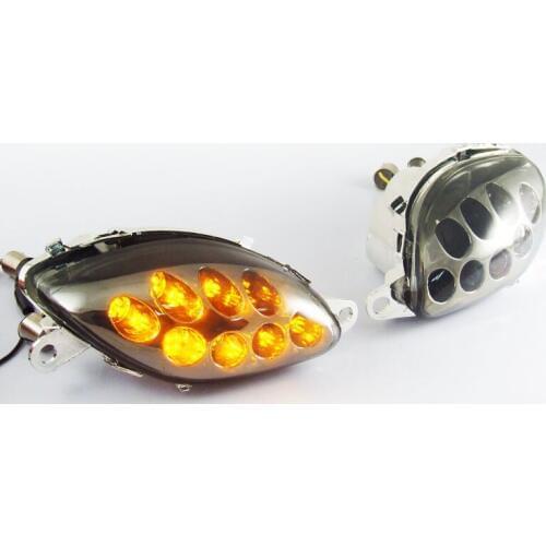 Motorcycle LED Front Turn Signals Indicator Lamp For SUZUKI GSXR1300 Hayabusa 1999-2007