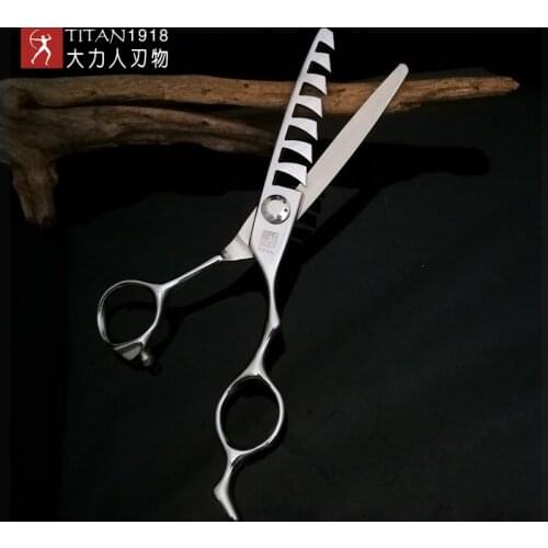 TITAN Professional Hairdressing Scissors 6.0 Inch Japanese 440C Hairdressing Large Cutting Scissors Thinning Hair