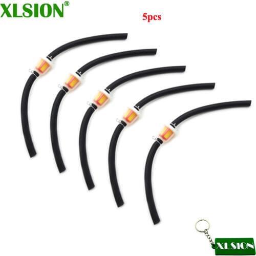 XLSION 5pcs Gas Hose Line Fuel Filter For 47cc 49cc Chinese Mini Moto Motorcycle Quad ATV 4 Wheeler Dirt Pocket Bike Minimoto