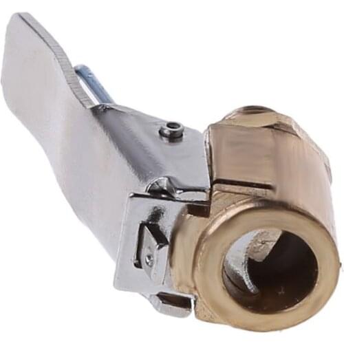 1PC Car Auto Brass 8mm Tyre Wheel Tire Air Chuck Inflator Pump Valve Clip Clamp Connector Adapter Car-styling