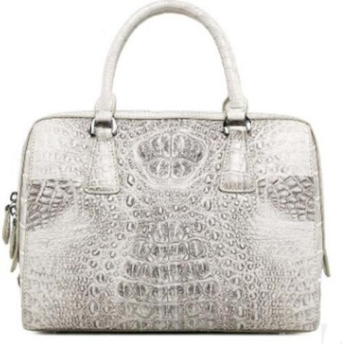 LINSHE new crocodile women handbag Europe commuting fashion Genuine leather One shoulder Female bag