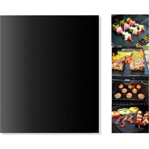 3PCS BBQ Grill Mat Barbecue Outdoor Baking Non-stick Pad Reusable Cooking Plate 40 * 50cm Oven Grill Foil Liner Mat Bbq Tools