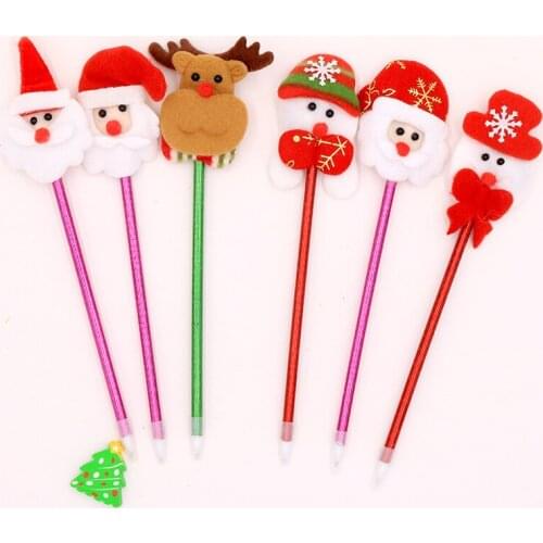 36PCS Christmas Cartoon Pattern Ballpoint Pen Christmas Gift Student Stationery Office Accessories