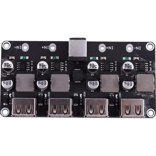 4 Channel Usb Qc3.0 Qc2.0 Dc-Dc Buck Converter Charging Step Down Module 6-32V 9V 12V 24V To Fast Quick Charger Circuit Board 3V