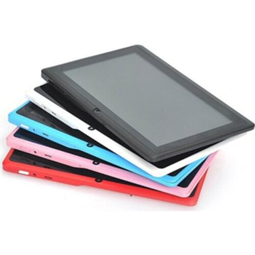 7 inch Children HD Tablet PC 512MB+4GB Quad Core Dual Camera 1024X600 Android 4.4 Tablet PC With Silicone Cover Game GPS WIFI