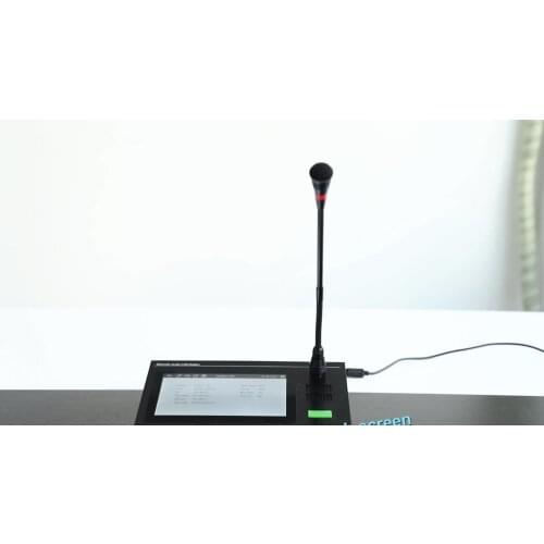 7 Inch Partition call intercom monitoring network microphone. Realize intercom and conference broadcast functions