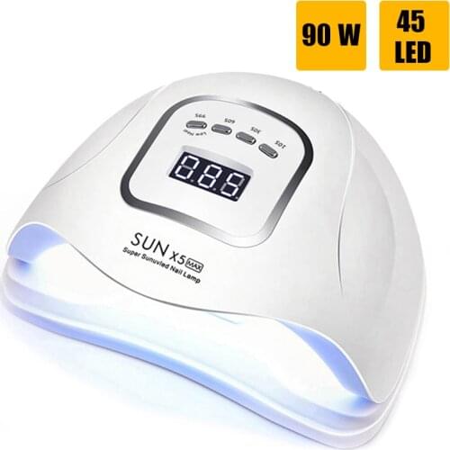 90W High Power Nail Dryer For Manicure Led UV Nail Lamp For Gel Varnishes With 45 Pcs Leds Drying Lamp UV Light Lamp Nails Tools