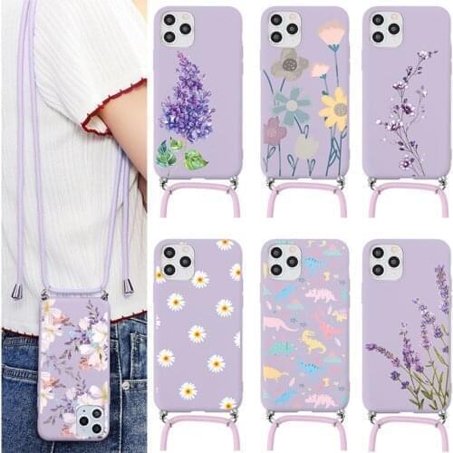 For Samsung Galaxy A12 A31 A32 A02S A10 A40 A50 A51 A52 A02S A71 A72 A22 S8 S9 S10 S10E S20 FE S21 Ultra Plus Necklace Case Back