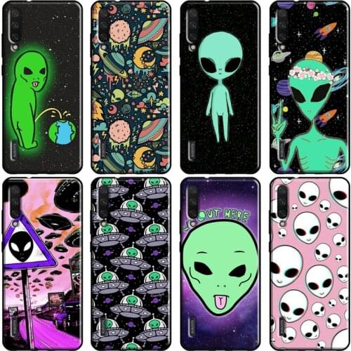 Aesthetics Cute Cartoon alien space Cover For Xiaomi Mi 11 9T 10T Pro Mi A1 A2 A3 Note 10 Lite Case For POCO M3 F2 Pro X3 Fundas
