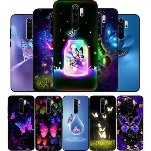 Butterfly Phone Case For Xiaomi Redmi note 9 8 7 6 5 4 Pro S for redmi 4A 4X 5 Plus 5A 7A Cover