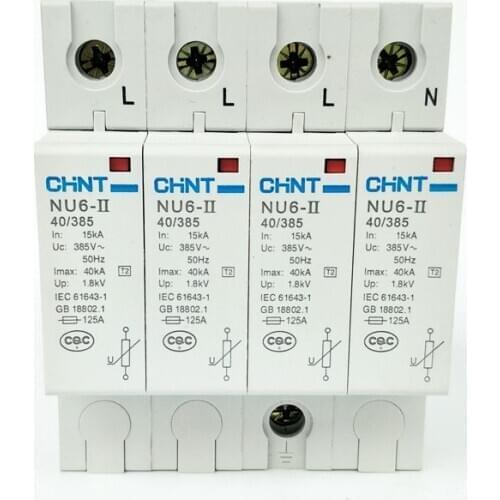 CHINT NU6-II 4P 15-40KA 385V Low-voltage Surge Arrestor