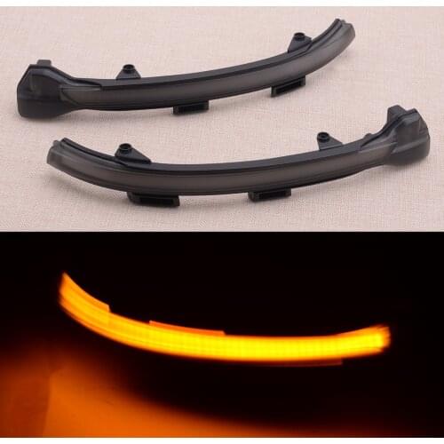 CITALL 1 Pair Car Smoked LED Dynamic Turn Signal Light Side Mirror Indicator Fit for VW Golf 7 & 7.5 Touran Jetta MK7