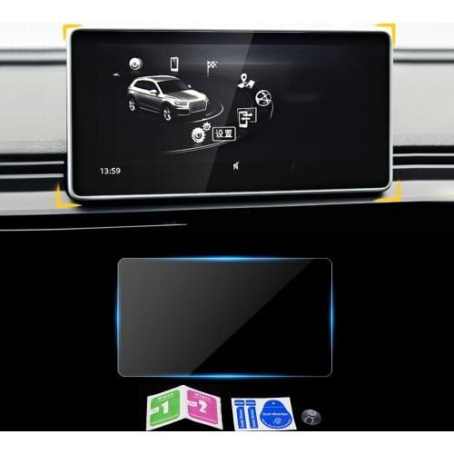 For Audi Q5 FY 2017-2020 Car Navigation Dashboard Monitor Screen Protector Glass Film Cover Trim Sticker Interior Accessories