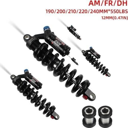 DNM RCP2S Mountain Bike Mtb Downhill DH/AM/FR Rear Shock Fox 190/200/220/240mm 550 Lbs Shock absorber for Suspension Frame