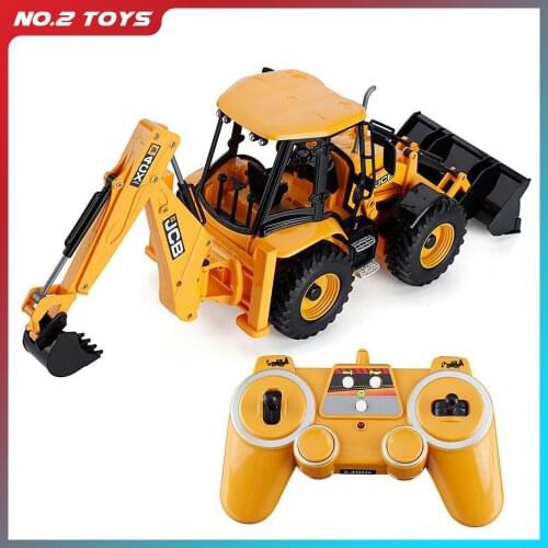1/20 RC Excavator tractor Truck for kids caterpillar 2.4GHZ 11CH engineering car radio control remote controlled Toys for boys