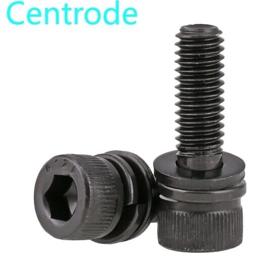 Grade 12.9 high strength cup head socket head screw, cylinder head socket head bolt, three combination screws m3-m12 10PCS