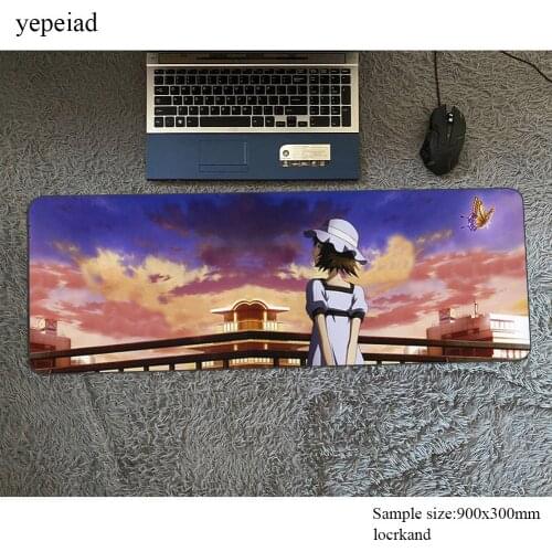 Steins gate mouse pad Birthday mousepads 900x300x2mm best gaming mousepad gamer gel personalized mouse pads keyboard pc pad