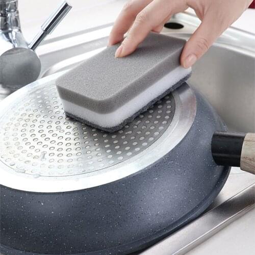 Kitchen cleaning tools Scouring Pad Dish Cloth Cleaning Brush Double-sided Sponge Wipe Strong Decontamination Sponge Cleaning