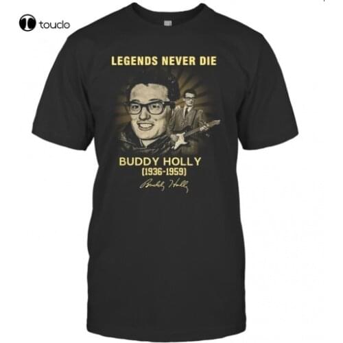 Legends Never Die Buddy Holly 1936 1959 Signatures T-Shirt Tee Shirt