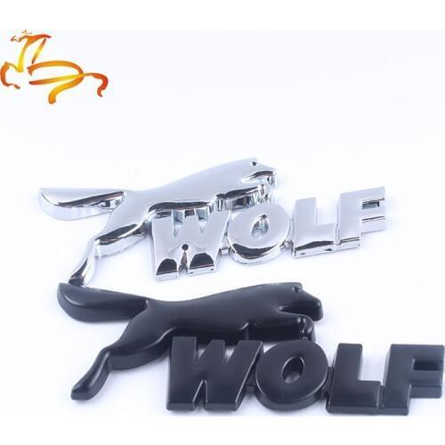 Metal Sticker Car Styling Wolf Decal for Ford Fiesta Mondeo Fusion Ecosport Focus 3 Kuga Edge Ranger Escape 3D Emblem Side Badge