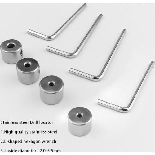 Woodworking Drill Stop Collar Set 2.0mm-4.5mm Bit Limit Ring Positioning Stainless Steel Tools