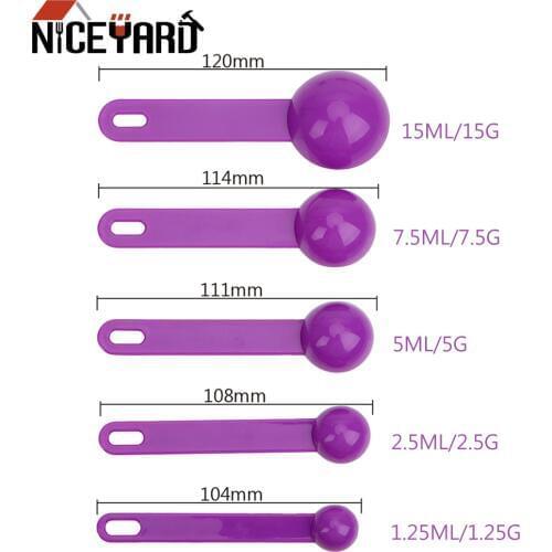 NICEYARD For Baking Coffee Tea 5pcs/Set Baking Tool Plastic Measuring Spoon Measure Tool